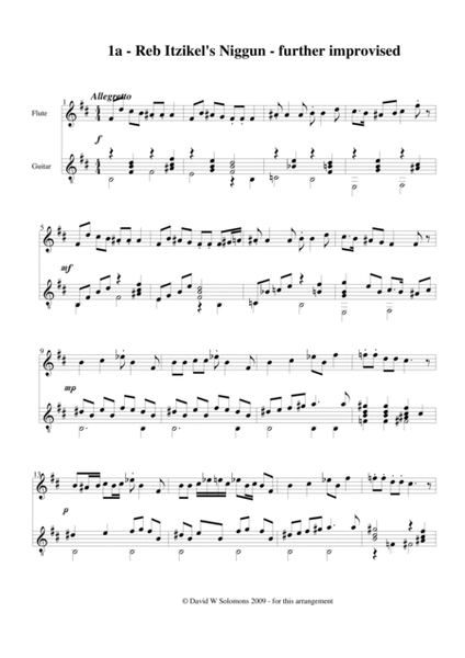 8 Jewish melodies for flute and guitar (complete set) image number null