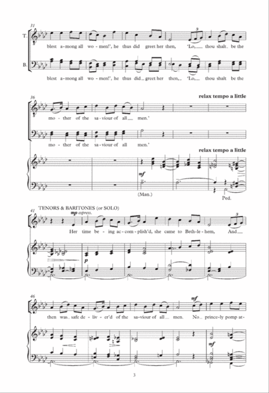 Hereford Carol (arr. Christopher Robinson) 4-Part scores gallery preview page 3