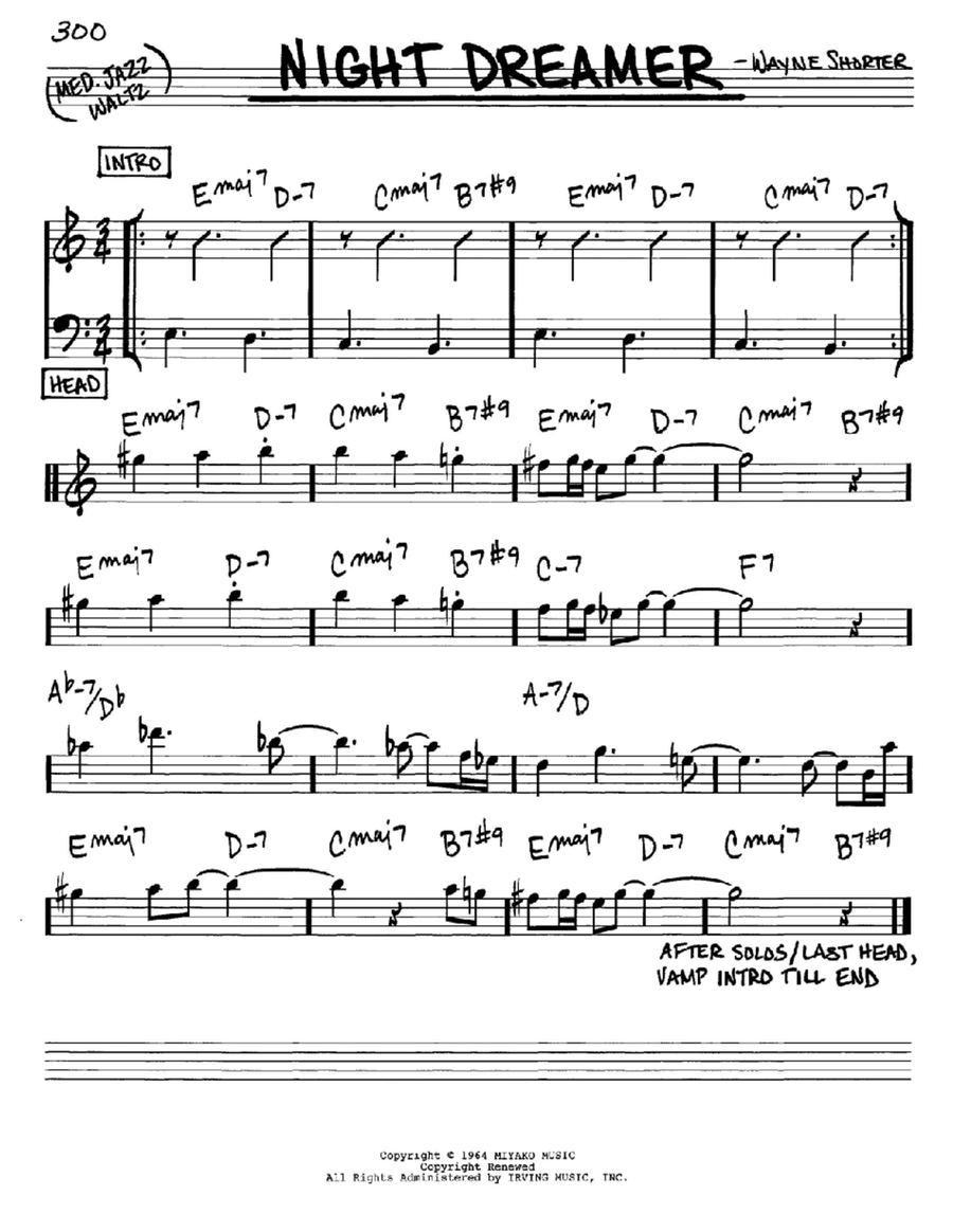 Night Dreamer Night Dreamer Piano scores gallery preview page 1