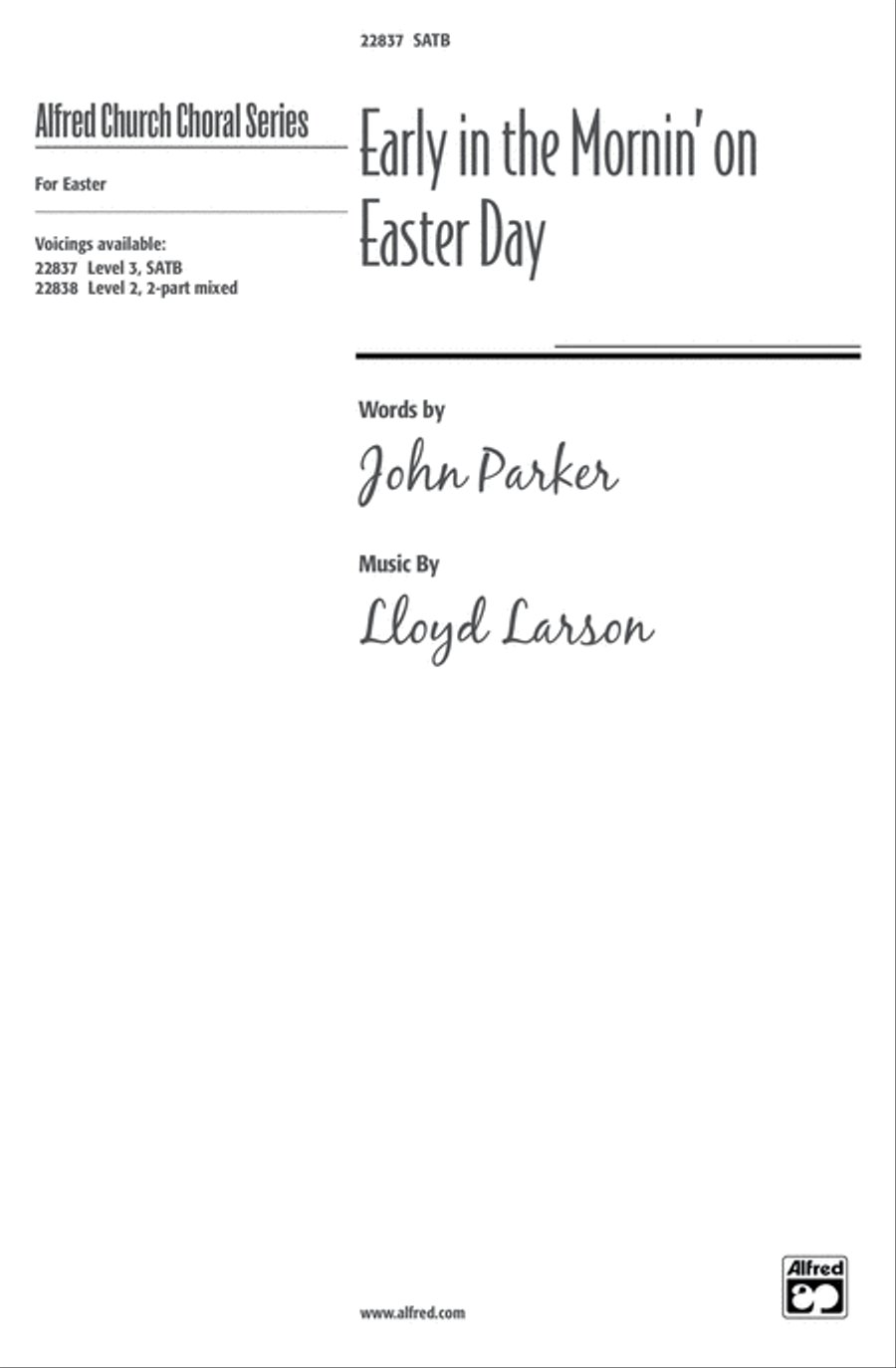 Early in the Mornin' on Easter Day 4-Part scores gallery preview page 1