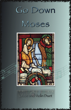 Book cover for Go Down Moses, Gospel Song for Oboe and Violin Duet