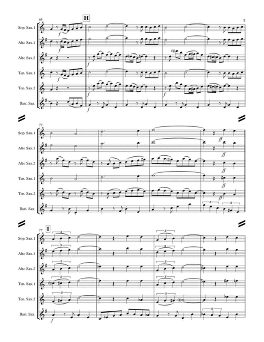 Amapola (for Saxophone Quintet SATTB or AATTB) image number null