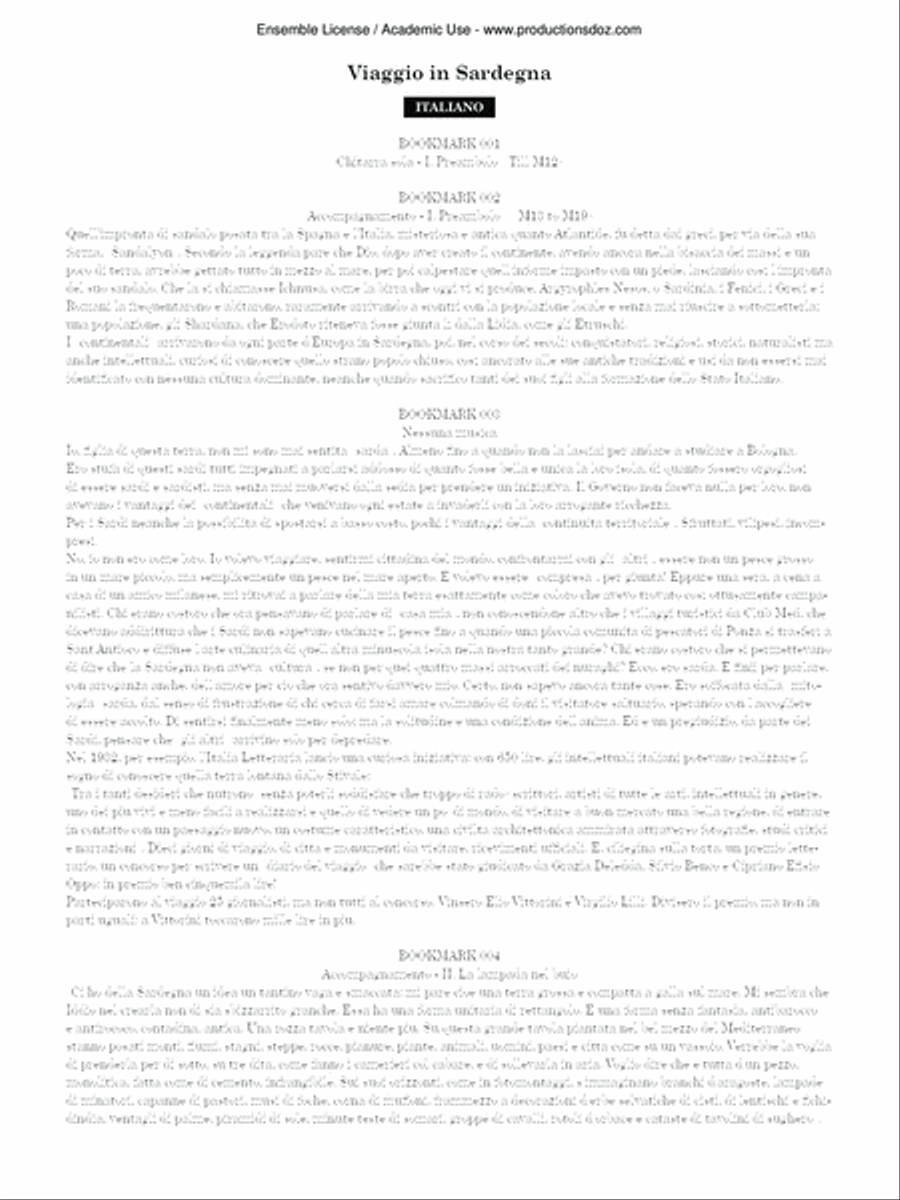 Acquerelli di Sardegna Classical Guitar scores gallery preview page 2