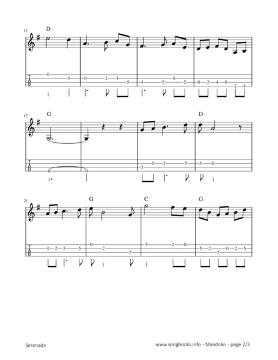 Serenade - E. Toselli Mandolin scores gallery preview page 2