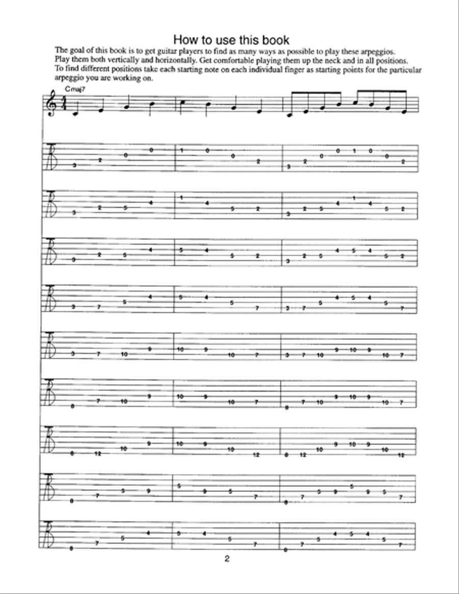 Complete Arpeggio Study Method Electric Guitar scores gallery preview page 3