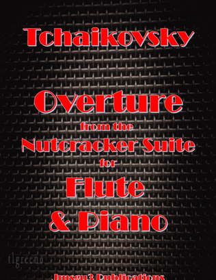 Book cover for Tchaikovsky: Overture from Nutcracker Suite for Flute & Piano