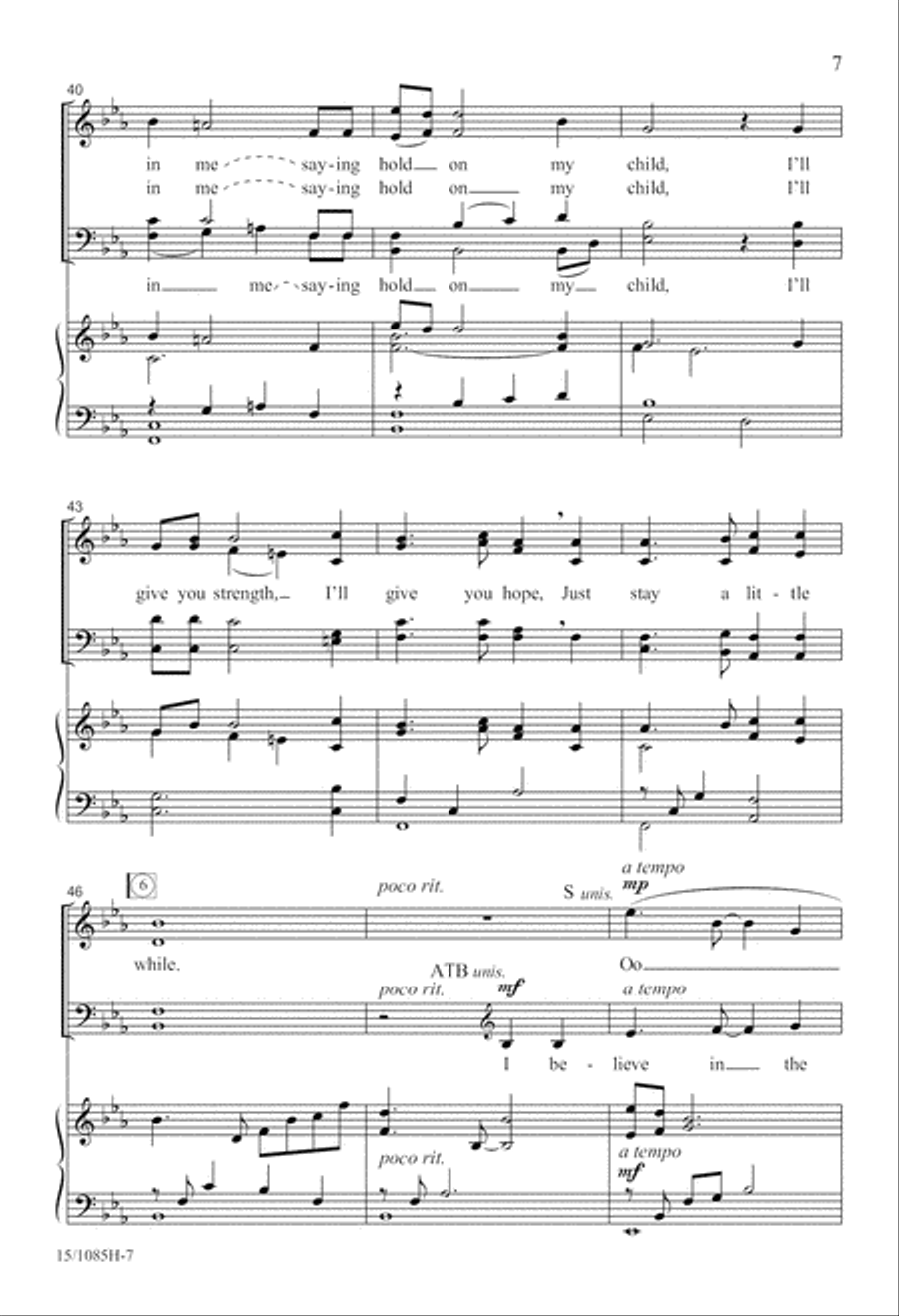 Inscription of Hope 4-Part scores gallery preview page 8
