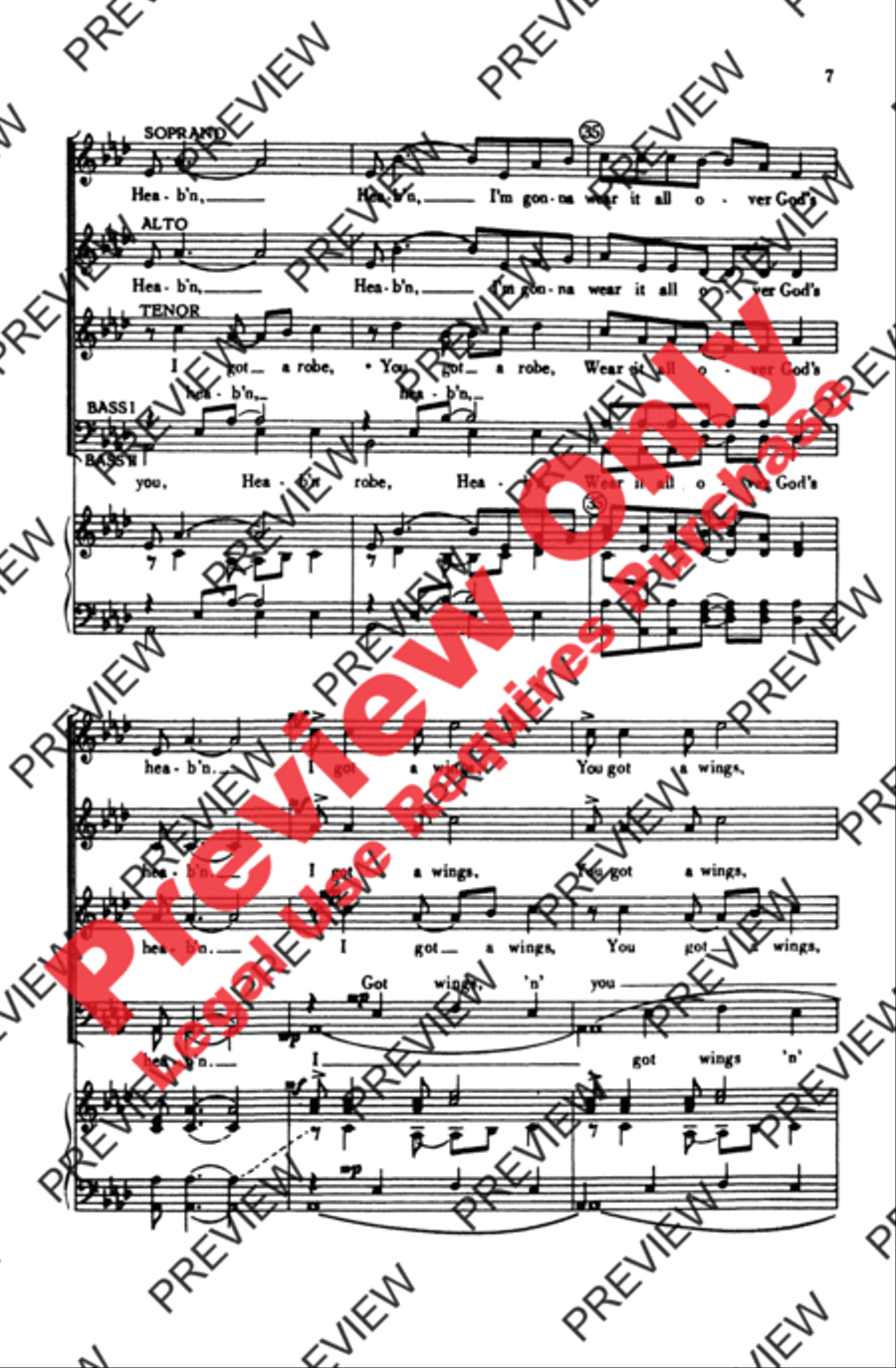 I Got Shoes 4-Part scores gallery preview page 7