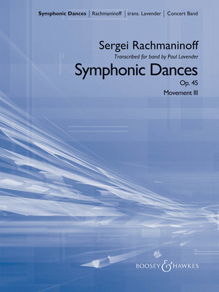 Book cover for Symphonic Dances, Op. 45