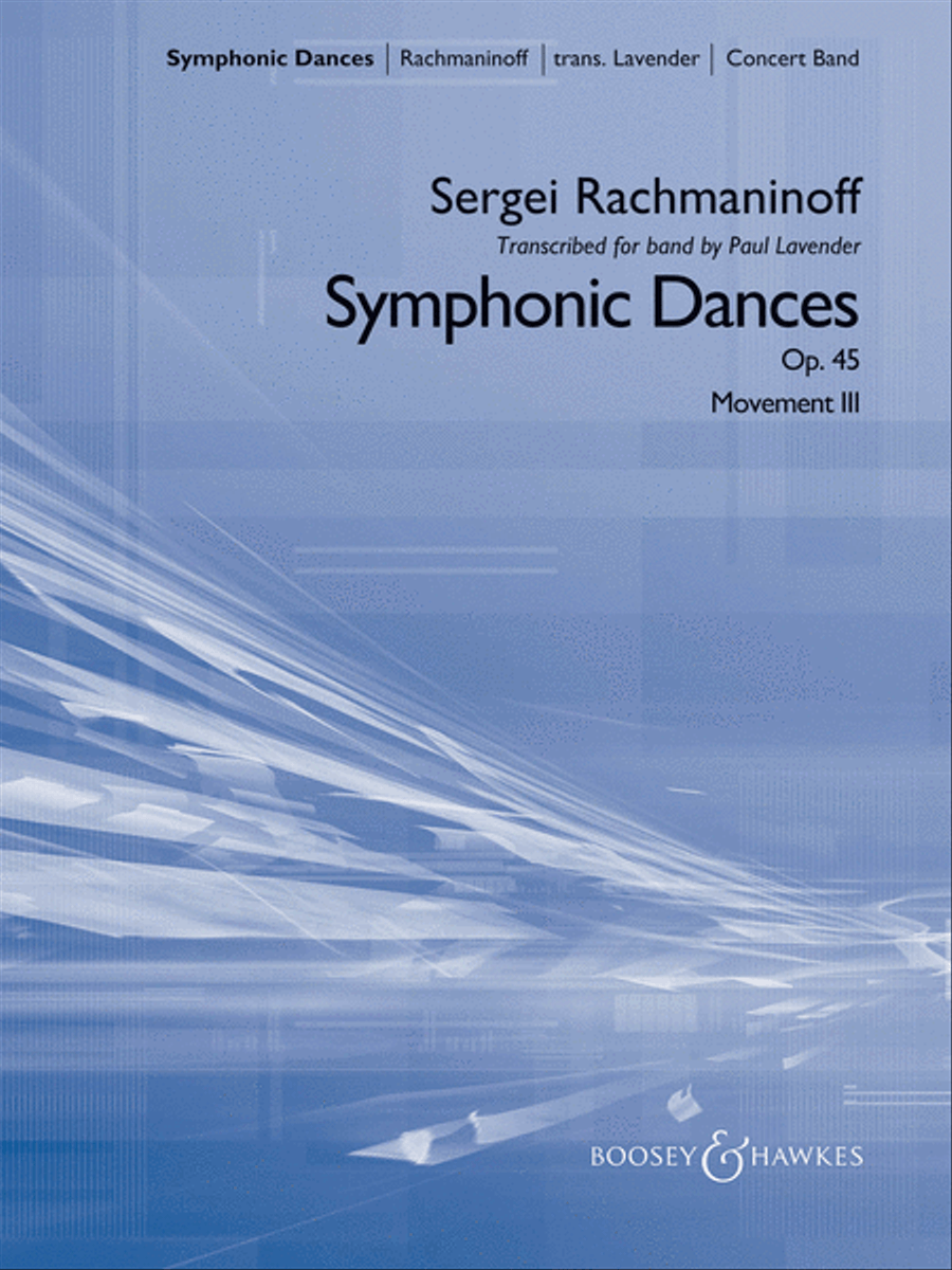 Symphonic Dances, Op. 45 Symphonic Dances, Op. 45 Concert Band scores gallery preview page 1