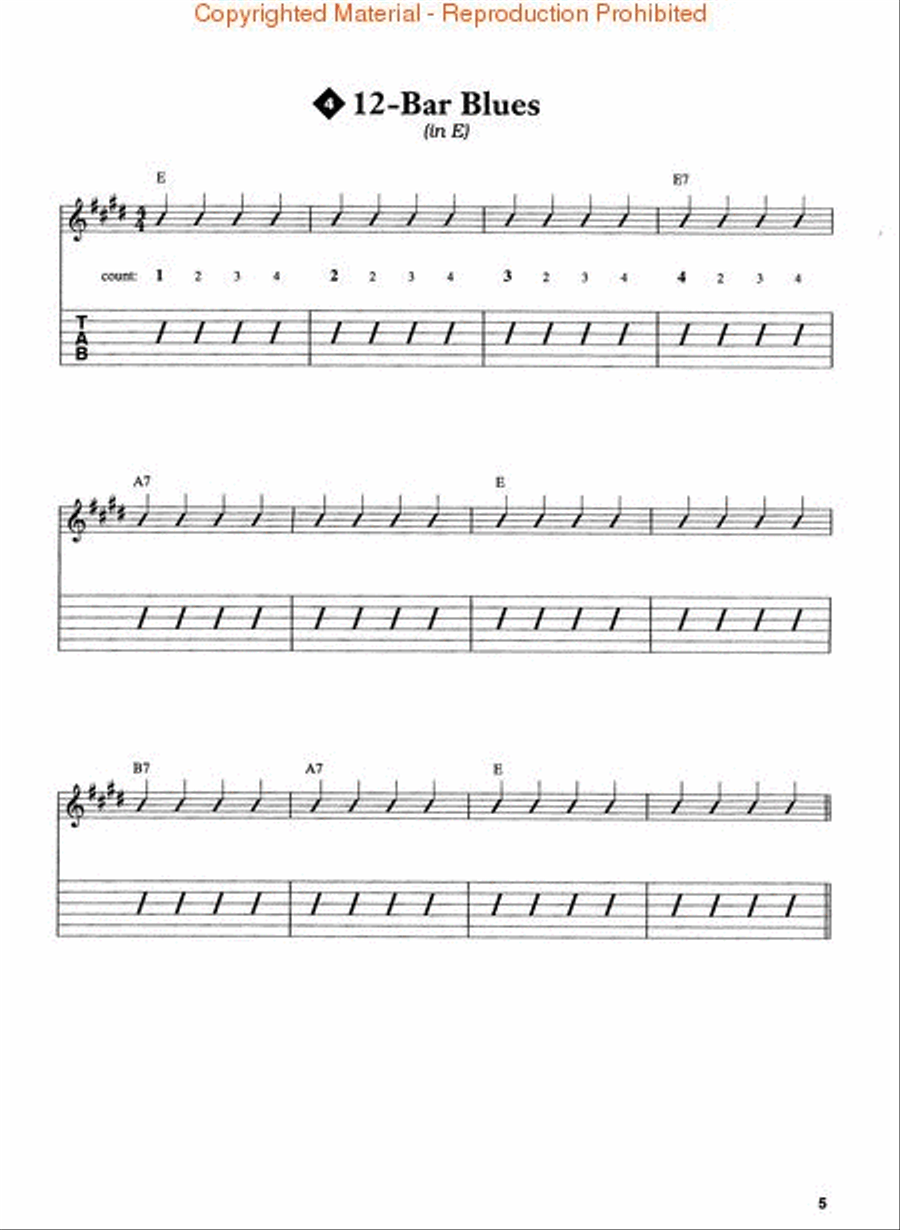 Happy Traum Teaches Blues Guitar CD scores gallery preview page 2