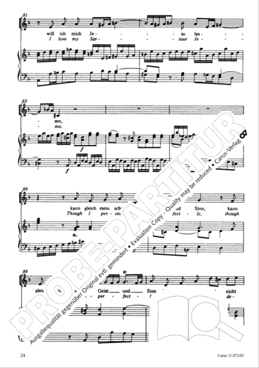 All cantate be by God's commandment (Alles nur nach Gottes Willen) 4-Part scores gallery preview page 25