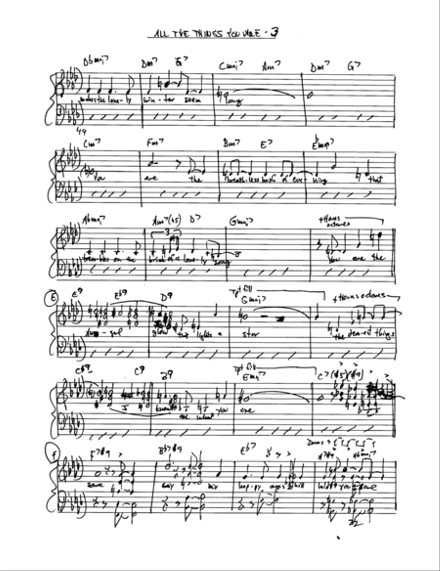 All The Things You Are Jazz Ensemble scores gallery preview page 4