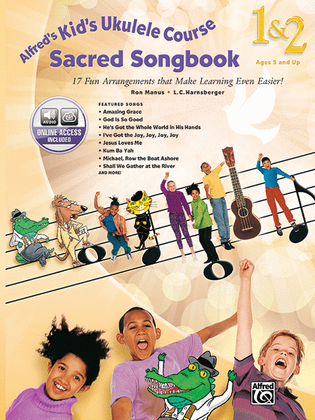 Book cover for Alfred's Kid's Ukulele Course Sacred Songbook 1 & 2