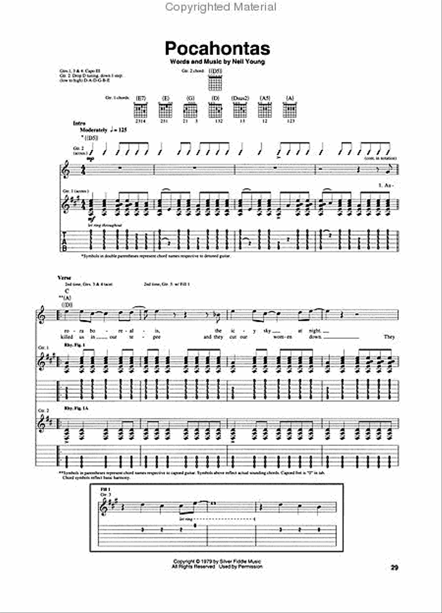 Neil Young - Rust Never Sleeps Electric Guitar scores gallery preview page 4
