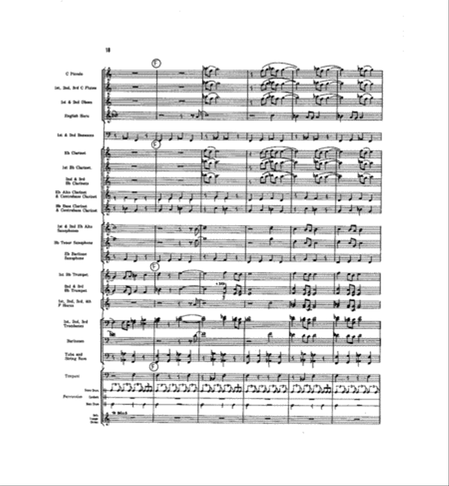 Caccia and Chorale Concert Band scores gallery preview page 17