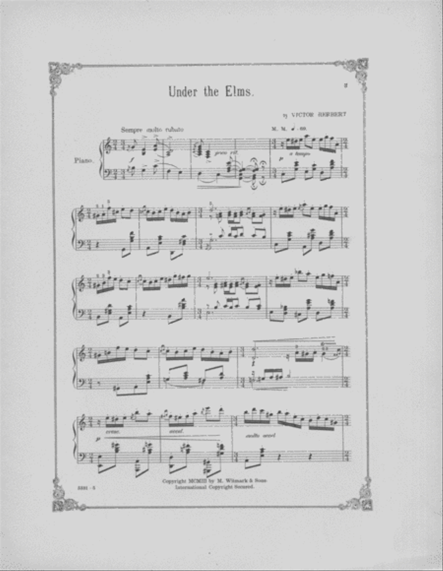 Under the Elms. (Souvenir de Saratoga) Piano Solo scores gallery preview page 2