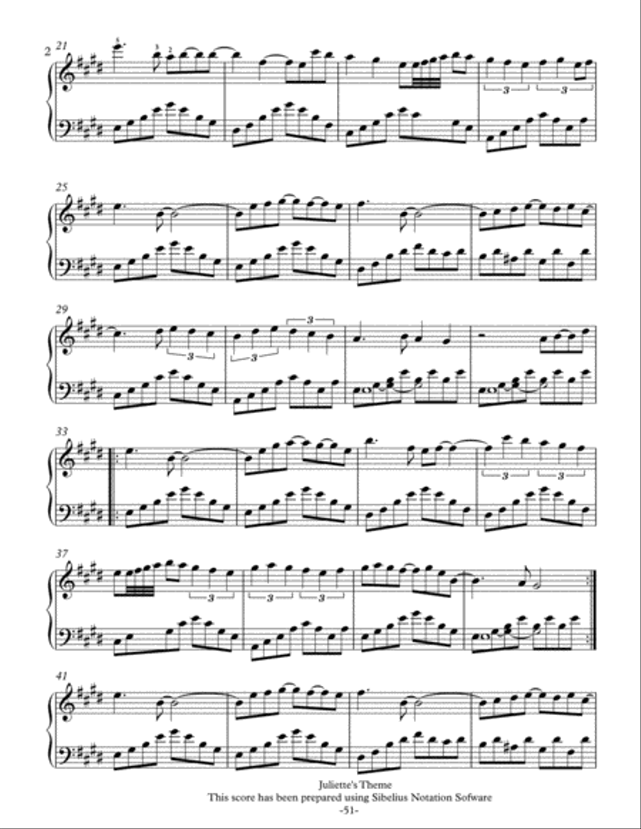 Juliette's Theme image number null