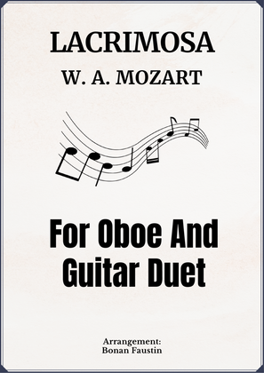 Book cover for LACRIMOSA FOR OBOE AND GUITAR DUET