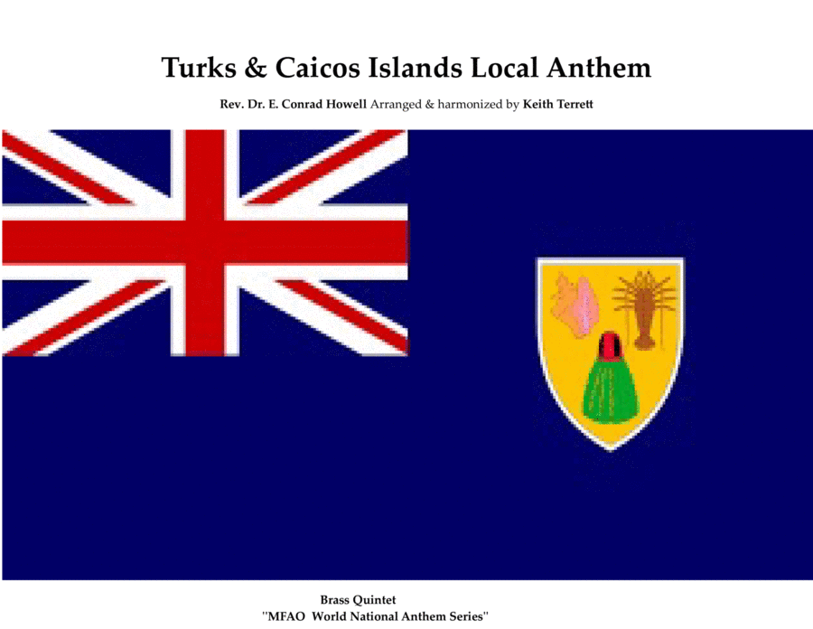 Turks & Caicos Islands Local Anthem for Brass Quintet. image number null