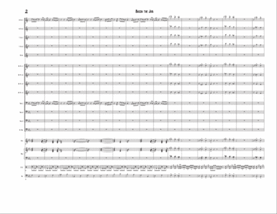 Bossa The Job - Score Only Jazz Ensemble scores gallery preview page 2