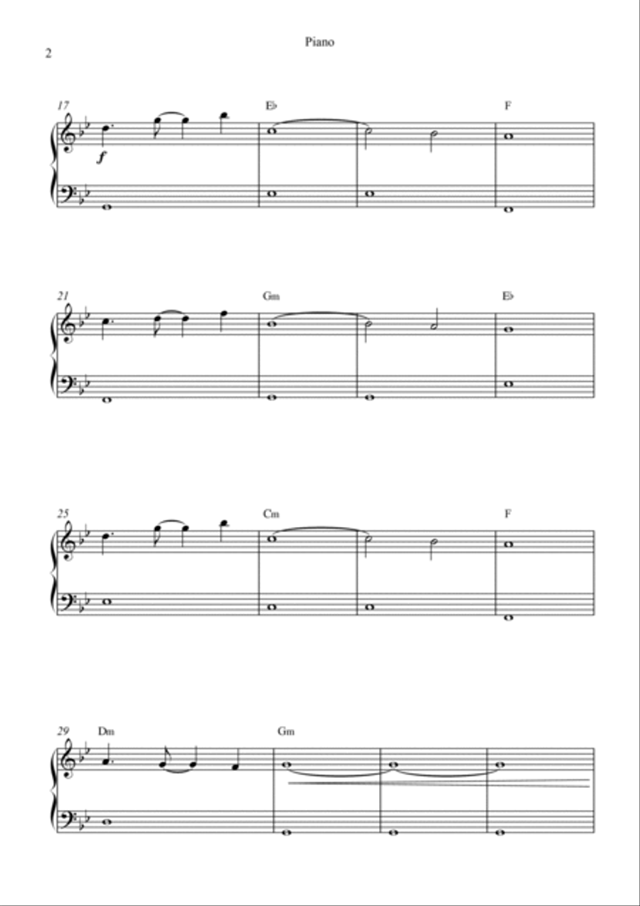 Now We Are Free Easy Piano scores gallery preview page 2