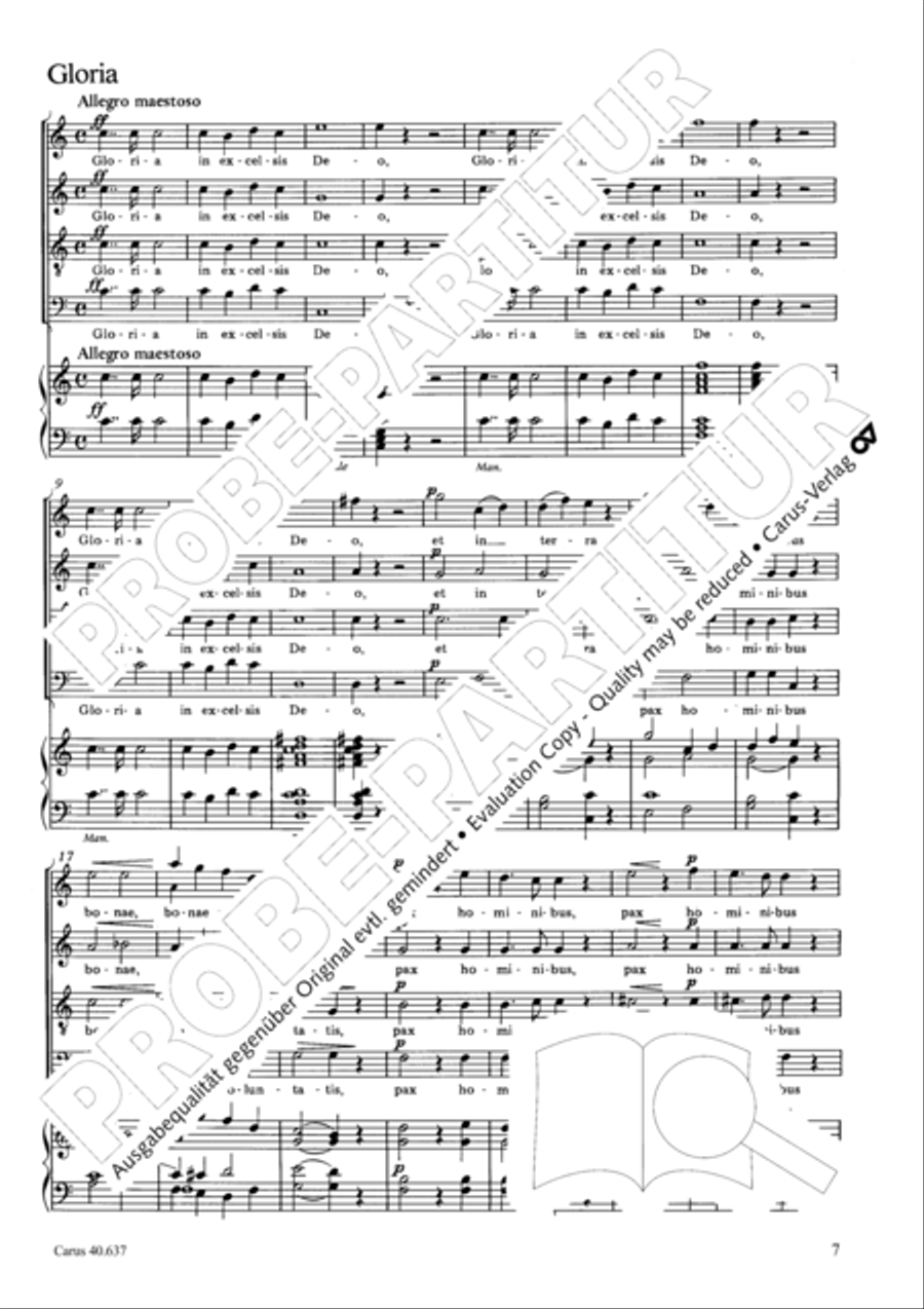 Messe breve no. 6 aux cathedrales 4-Part scores gallery preview page 12