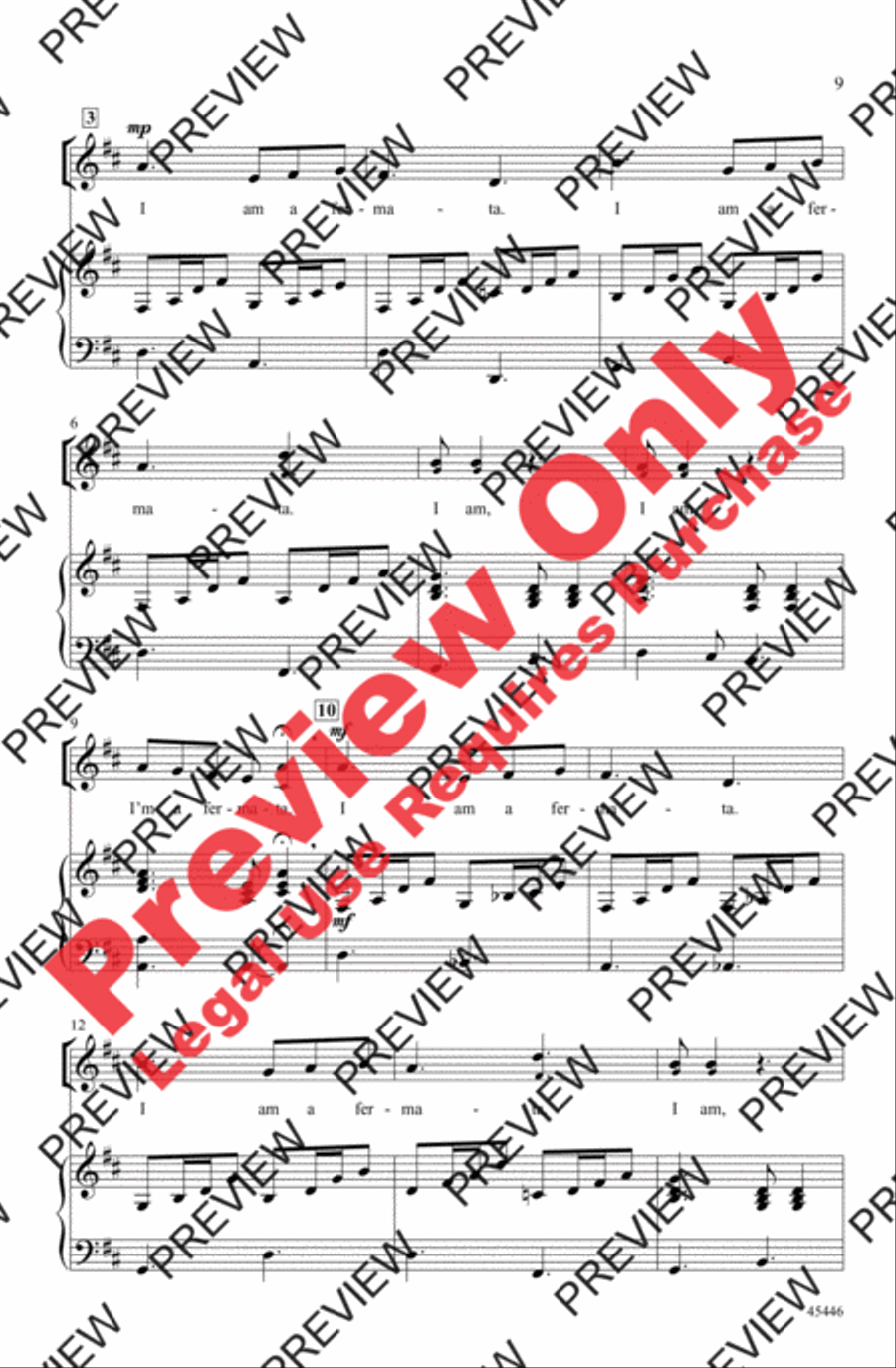 A Musical Pun-ology A Musical Pun-ology Unison Choir scores gallery preview page 9