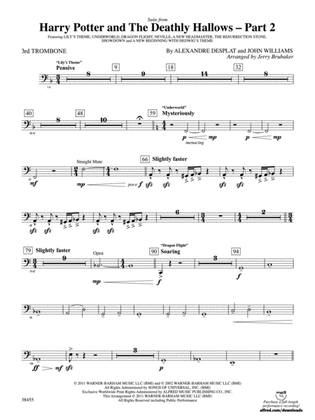 Harry Potter and the Deathly Hallows, Part 2, Suite from: 3rd Trombone