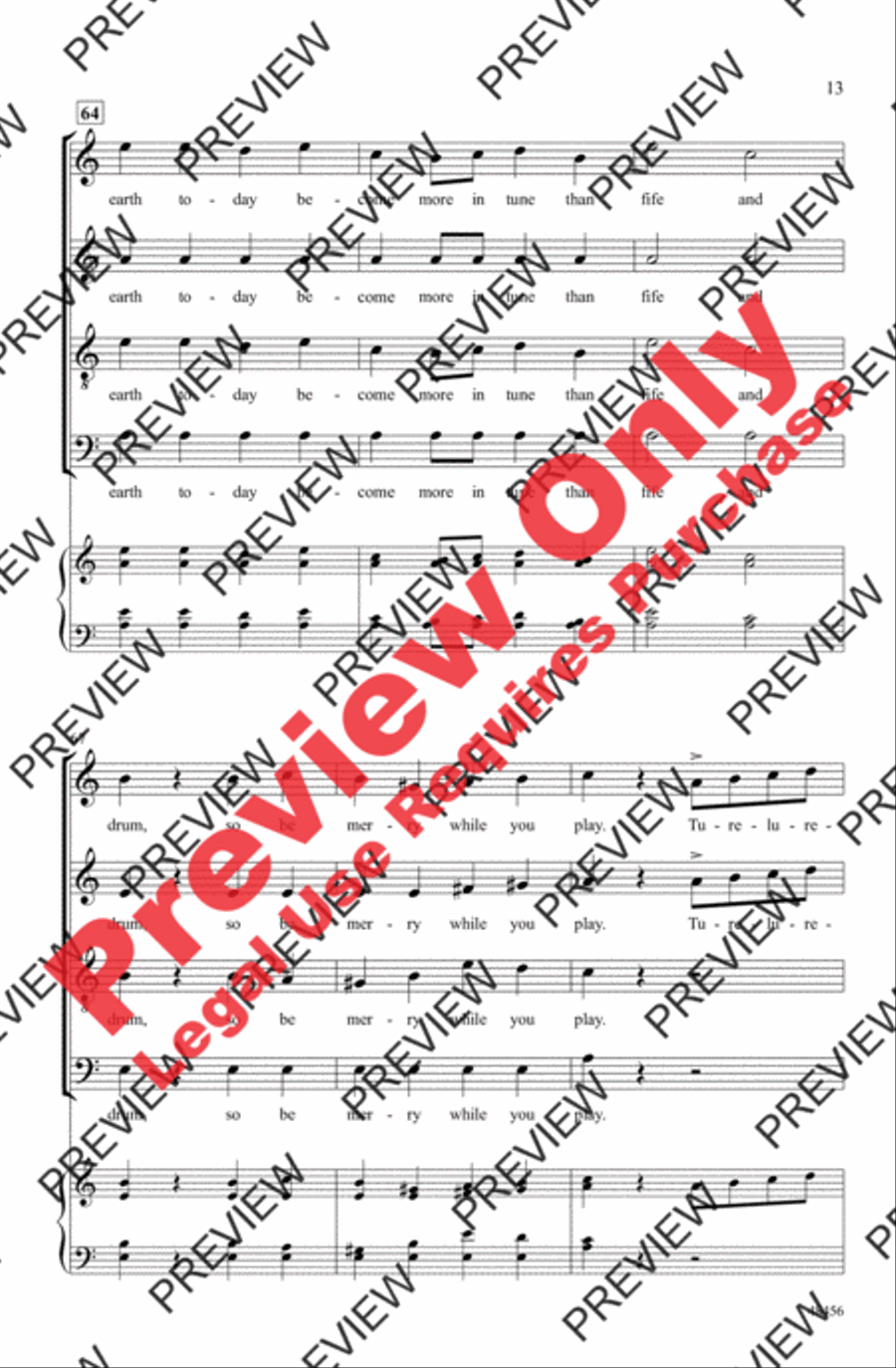 A Festive Pat-A-Pan 4-Part scores gallery preview page 13