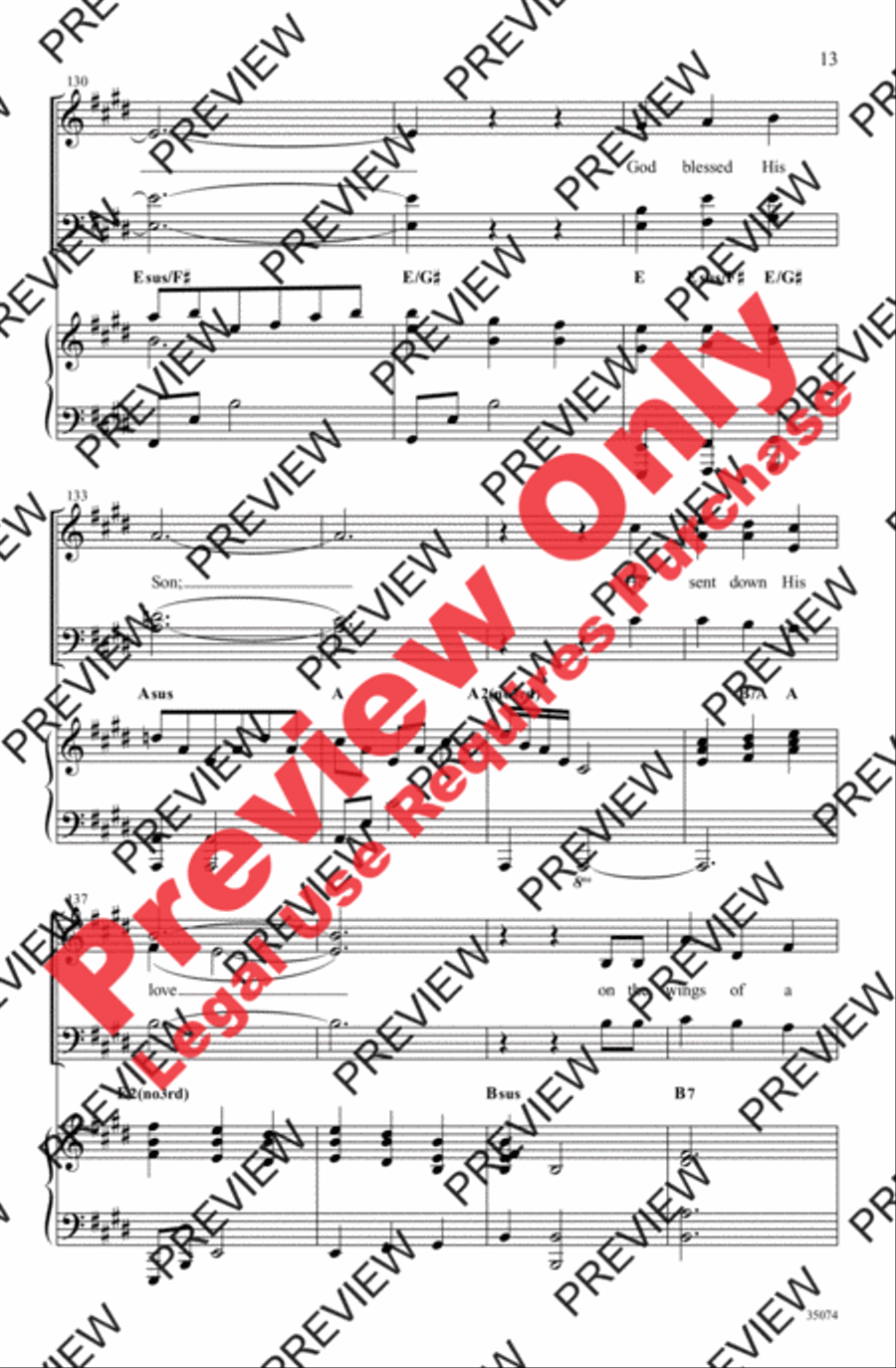 Wings of a Dove 4-Part scores gallery preview page 13