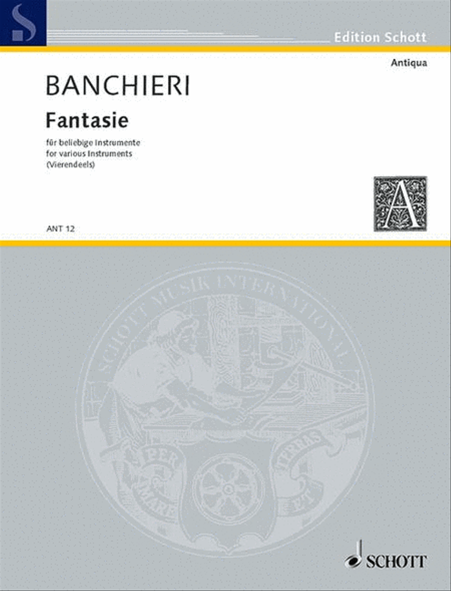 Fantasie overo canzoni alla francese Bass Recorder scores gallery preview page 1