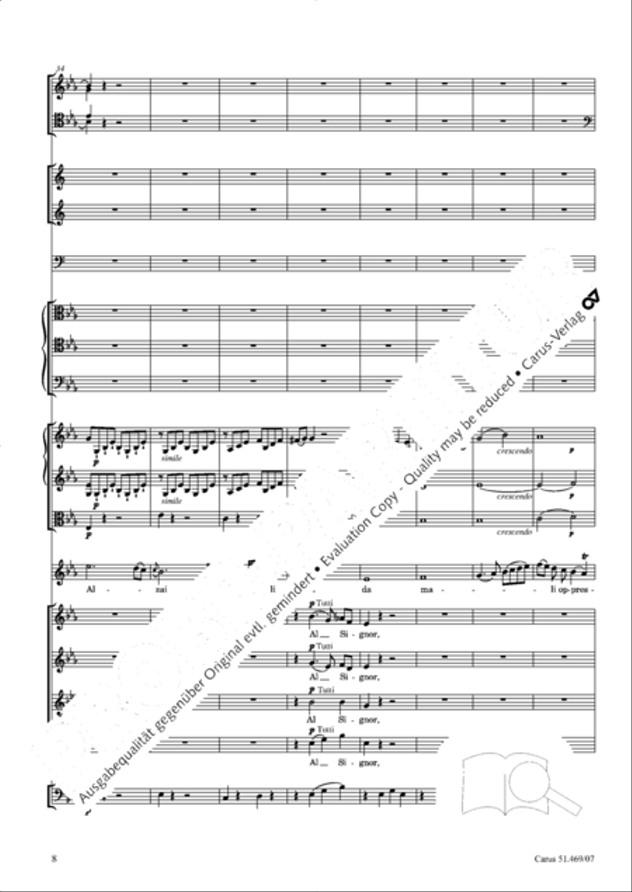 Davide penitente 4-Part scores gallery preview page 21