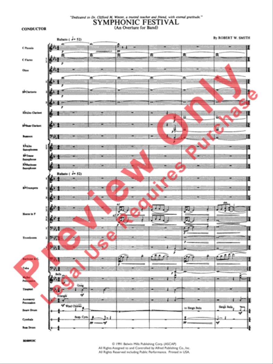 Symphonic Festival Concert Band scores gallery preview page 4