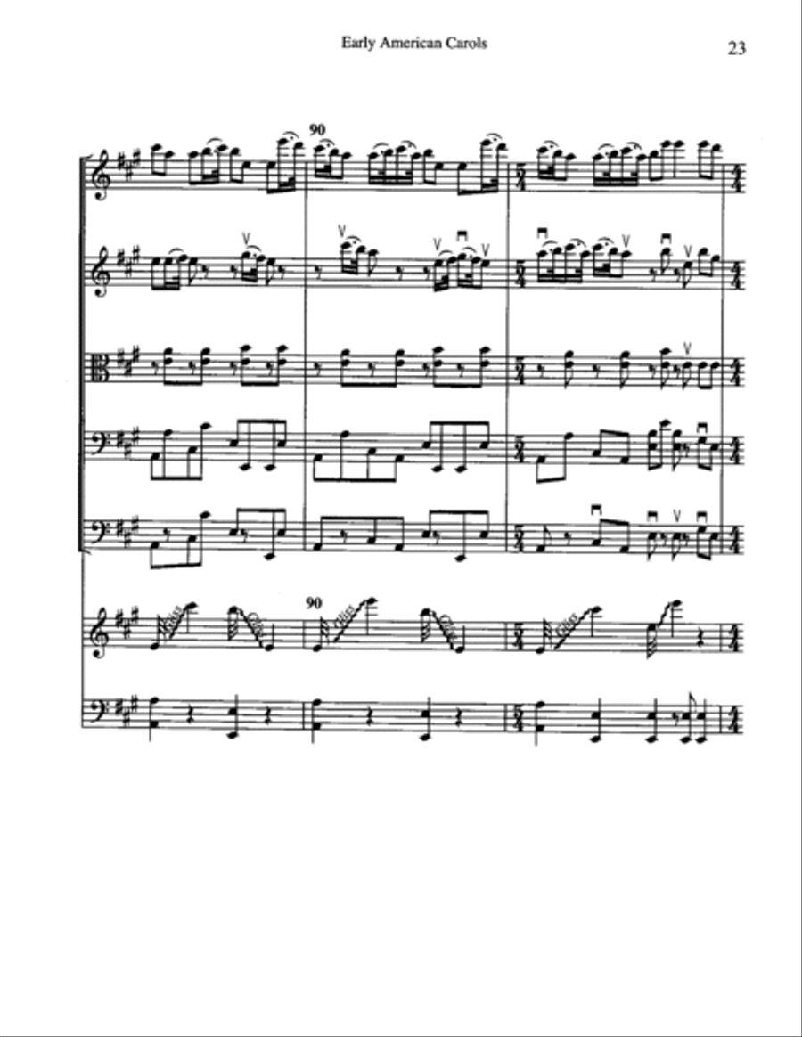 Early American Carols Orchestra scores gallery preview page 8