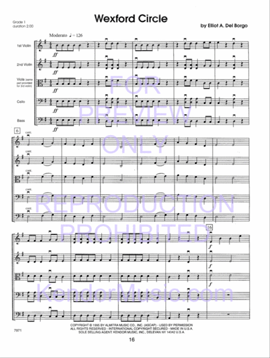 Kendor Concert Favorites , Volume 1 (Score) - with MP3s String Orchestra scores gallery preview page 21