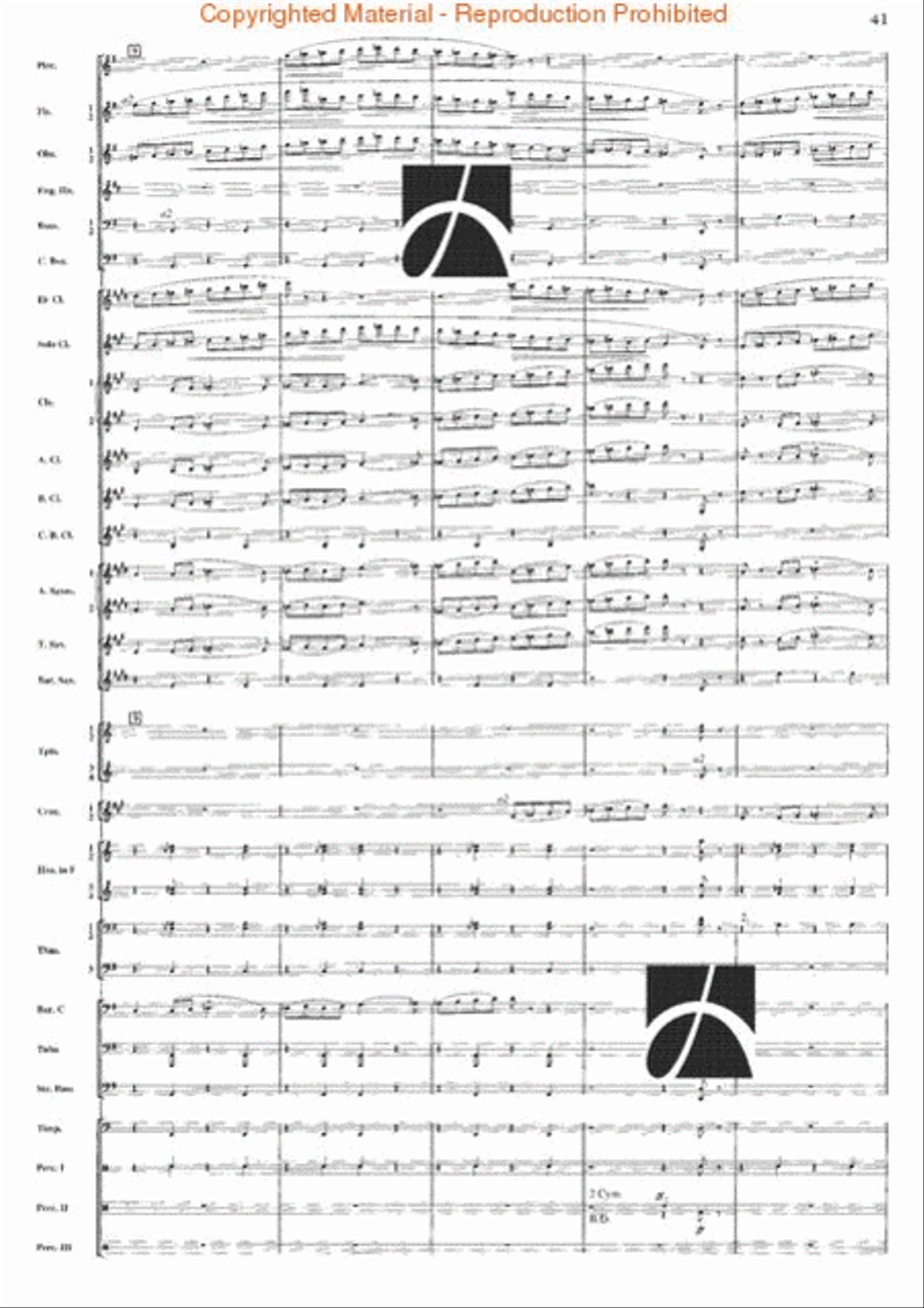 Belkis, Regina Di Saba (Part II) Concert Band scores gallery preview page 41