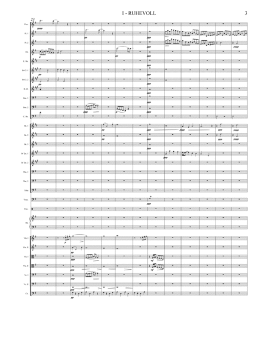 Ruhevoll Full Orchestra scores gallery preview page 3