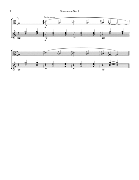 Gnossienne (1,2,3+5) for for viola and guitar image number null