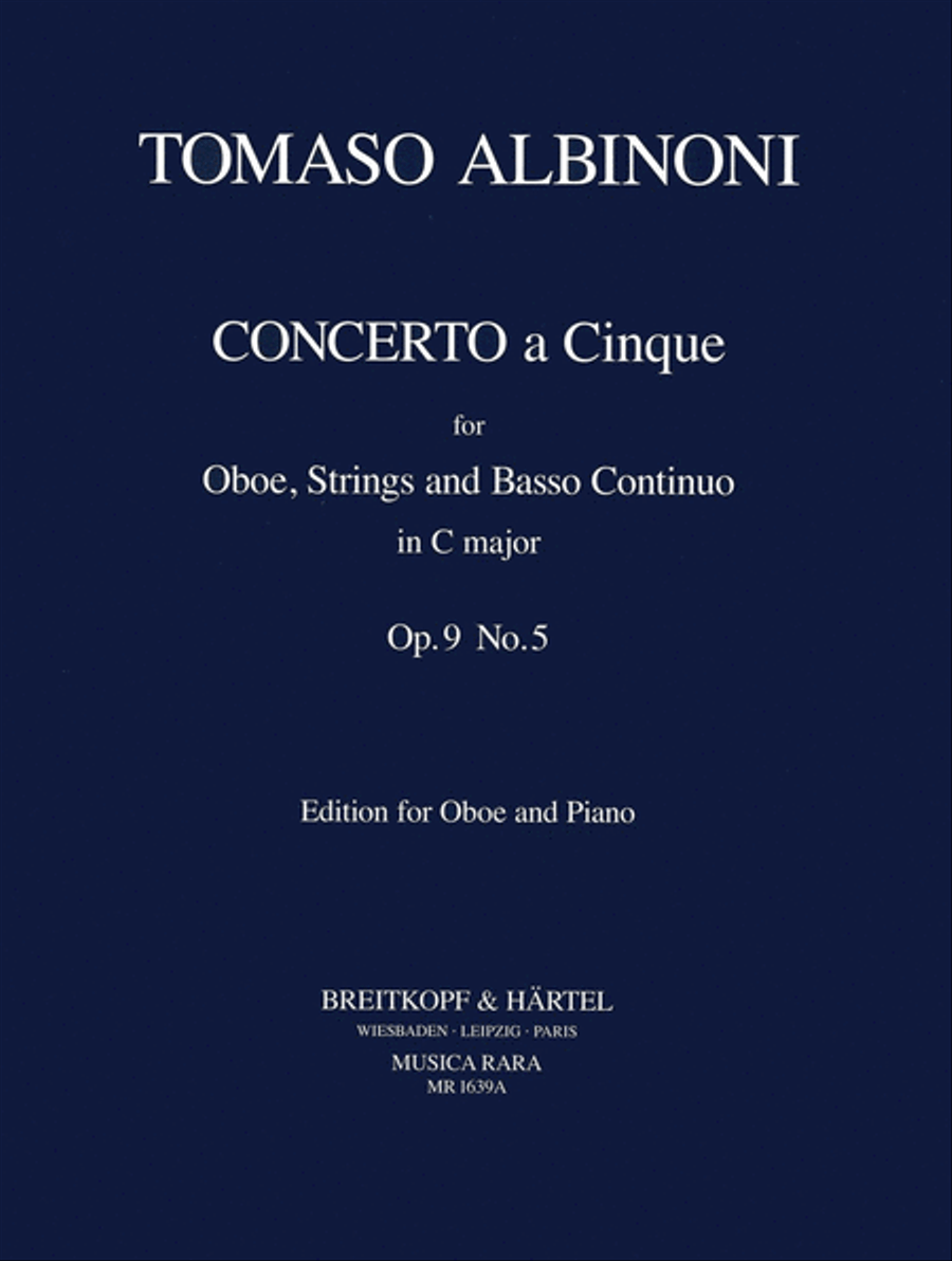 Concerto a 5 in C Op. 9/5 Piano scores gallery preview page 1