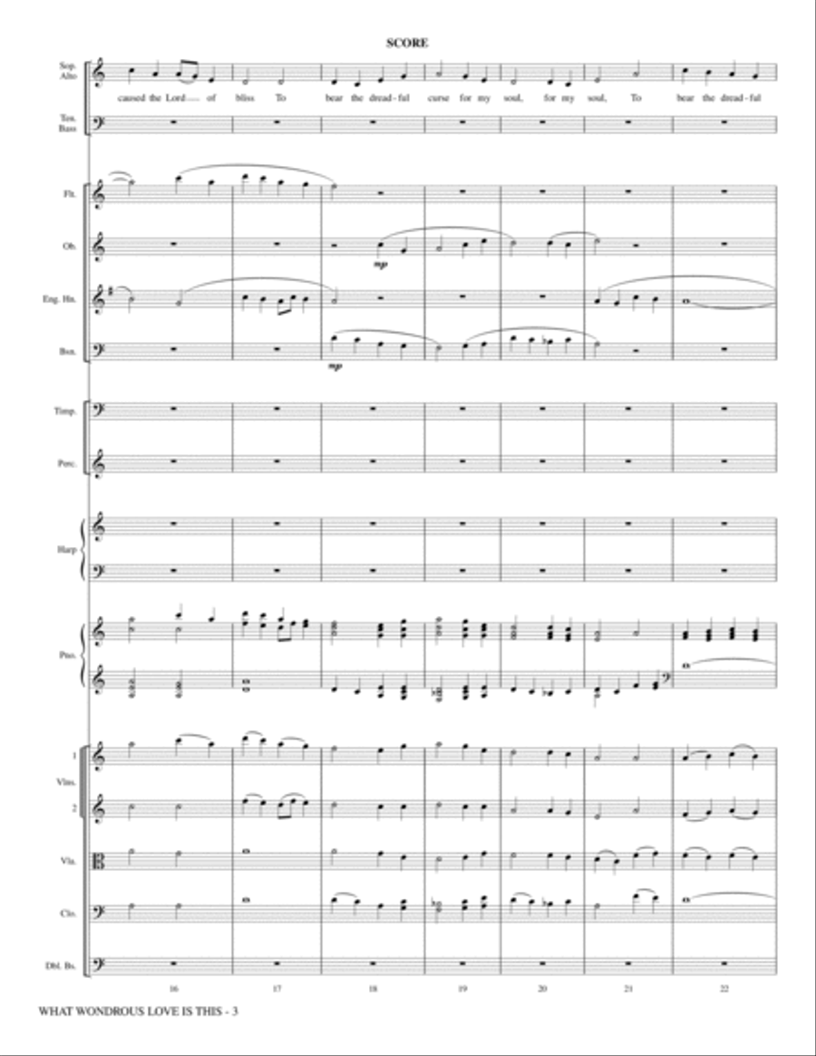What Wondrous Love Is This (see Bonustrax 00102360) - Full Score Choir scores gallery preview page 3