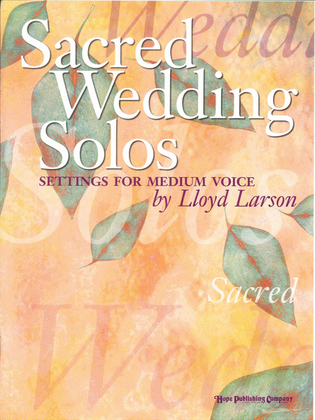 Book cover for Sacred Wedding Solos