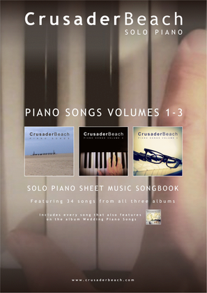 Piano Songs Volumes 1-3 - CrusaderBeach - Piano Solo Songbook