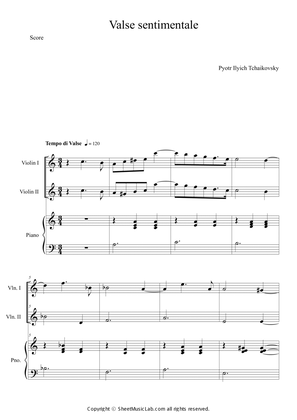 Valse sentimentale Op.51, No.6 in Am