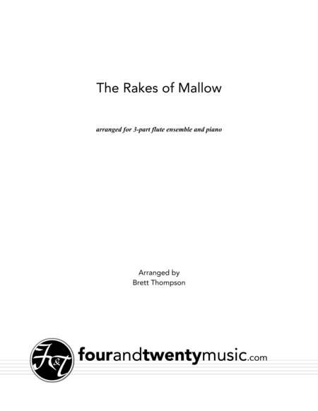 The Rakes of Mallow, arranged for two or three flutes and optional piano image number null