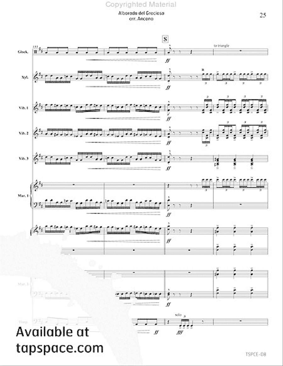 Alborada del Gracioso Alborada del Gracioso Percussion Ensemble scores gallery preview page 28