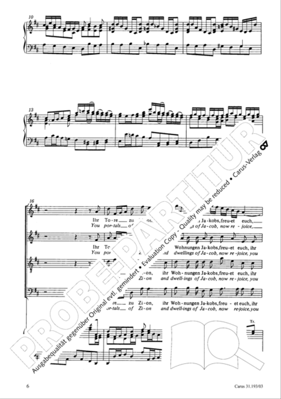 You portals of Zion (Ihr Tore zu Zion) SA scores gallery preview page 6