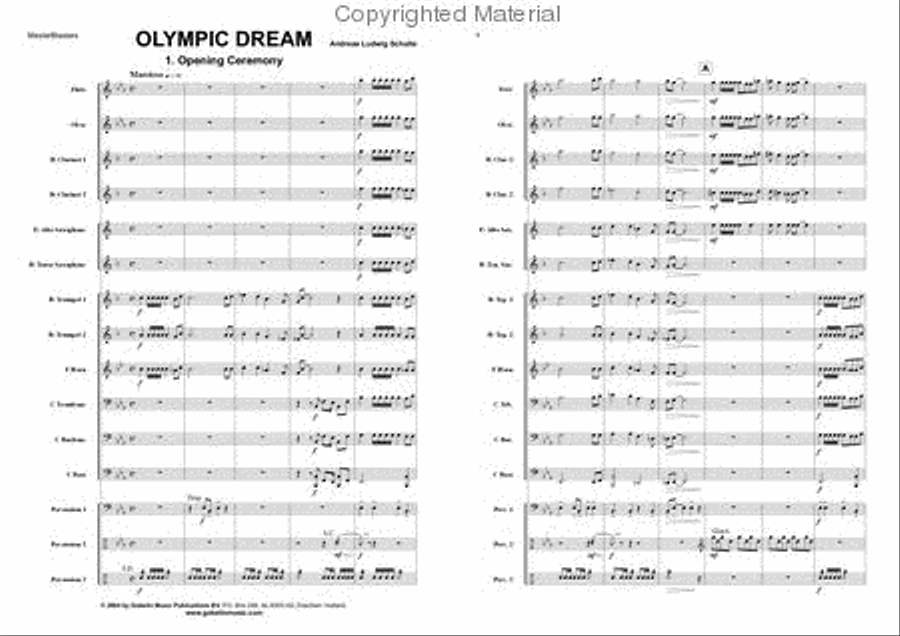 Olympic Dream Concert Band scores gallery preview page 2