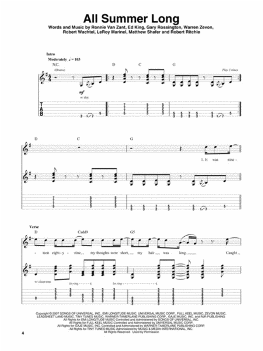 Best Country Hits Electric Guitar scores gallery preview page 3