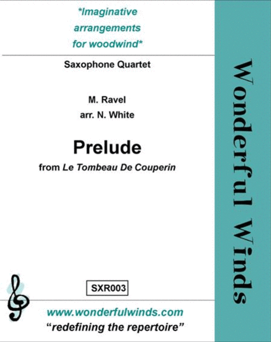 Prelude Saxophone Quartet scores gallery preview page 1